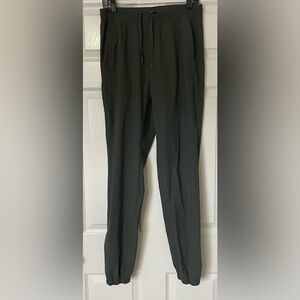 Lululemon Men’s Athletic Joggers Olive Large TALL Sweatpants for Running Gym
